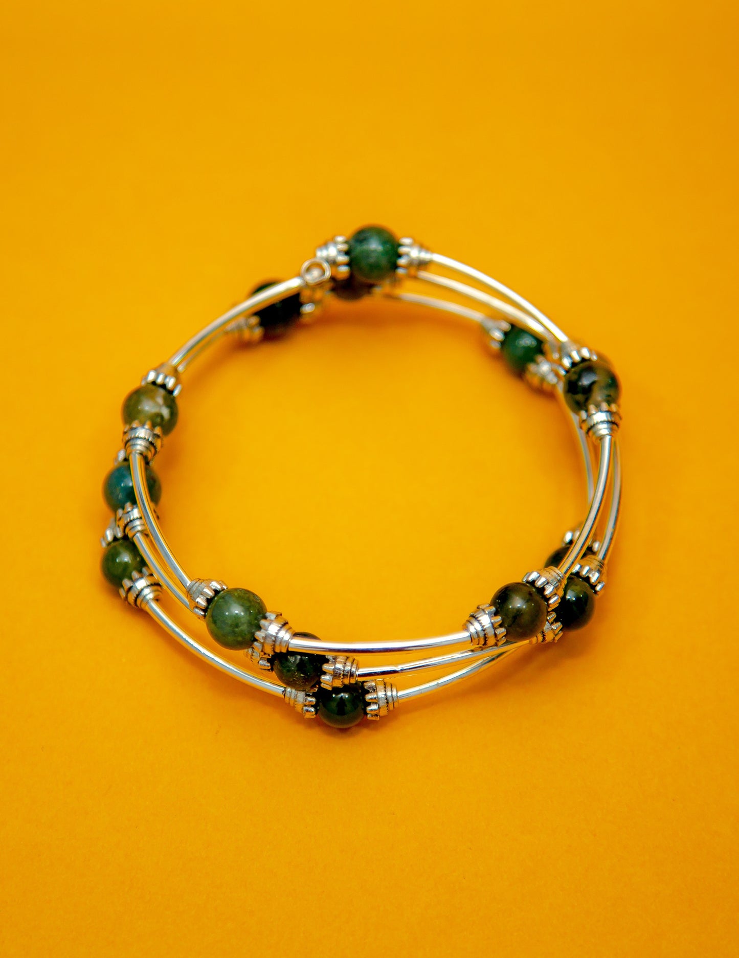Modern Muse Metal & Bead Wrap Bracelet