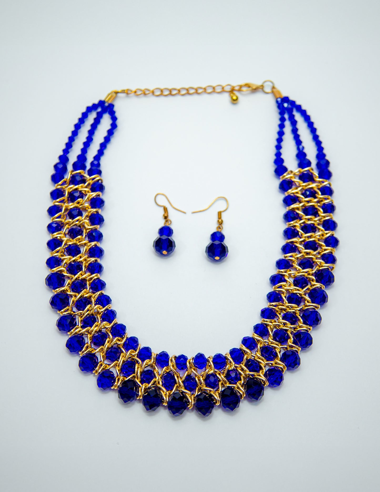 Twilight Crystal Murano Necklace & Earrings Set