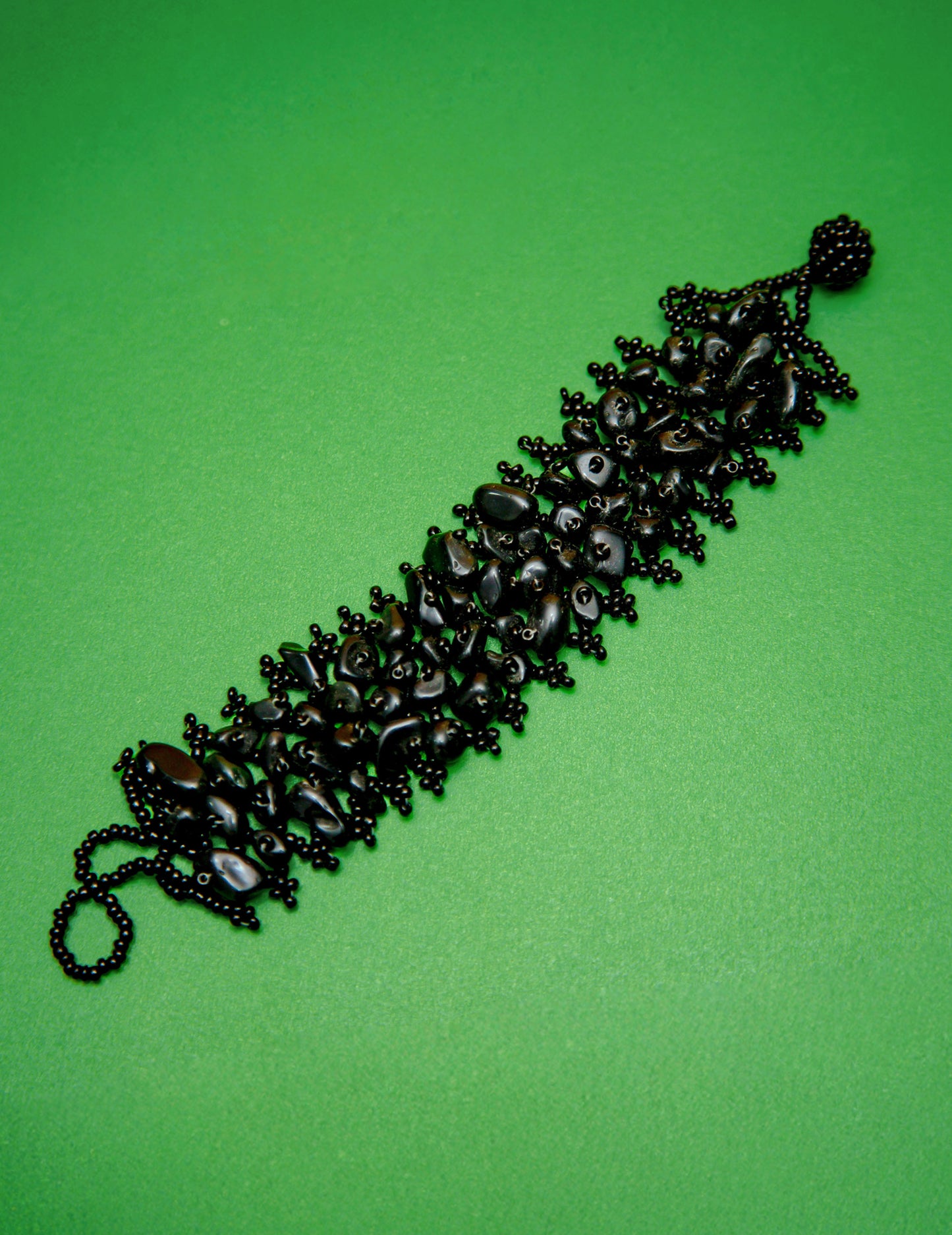 Brazalete de cuentas de encaje de cristal