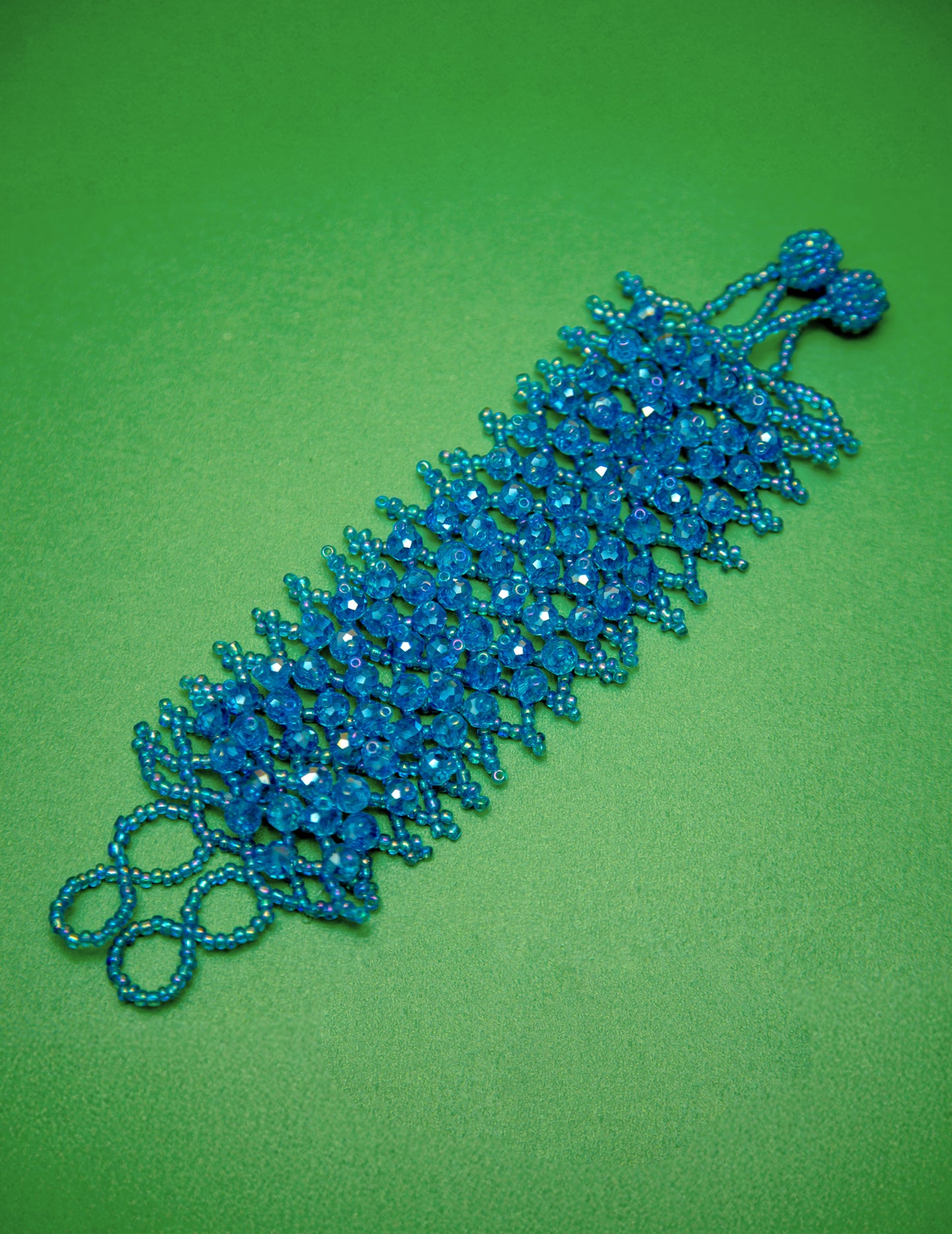 Brazalete de cuentas de encaje de cristal